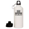 20 oz Aluminum Water Bottle with Carabiner Thumbnail