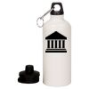 20 oz Aluminum Water Bottle with Carabiner Thumbnail