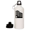 20 oz Aluminum Water Bottle with Carabiner Thumbnail