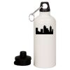 20 oz Aluminum Water Bottle with Carabiner Thumbnail