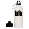 20 oz Aluminum Water Bottle with Carabiner Thumbnail