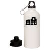20 oz Aluminum Water Bottle with Carabiner Thumbnail