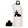 20 oz Aluminum Water Bottle with Carabiner Thumbnail