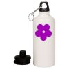 20 oz Aluminum Water Bottle with Carabiner Thumbnail