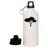 20 oz Aluminum Water Bottle with Carabiner Thumbnail