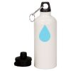 20 oz Aluminum Water Bottle with Carabiner Thumbnail