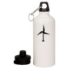 20 oz Aluminum Water Bottle with Carabiner Thumbnail