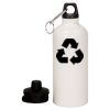 20 oz Aluminum Water Bottle with Carabiner Thumbnail