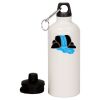 20 oz Aluminum Water Bottle with Carabiner Thumbnail