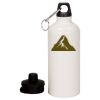 20 oz Aluminum Water Bottle with Carabiner Thumbnail