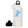 20 oz Aluminum Water Bottle with Carabiner Thumbnail