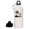 20 oz Aluminum Water Bottle with Carabiner Thumbnail