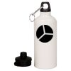 20 oz Aluminum Water Bottle with Carabiner Thumbnail