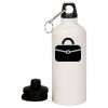 20 oz Aluminum Water Bottle with Carabiner Thumbnail
