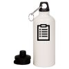 20 oz Aluminum Water Bottle with Carabiner Thumbnail
