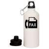 20 oz Aluminum Water Bottle with Carabiner Thumbnail