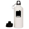 20 oz Aluminum Water Bottle with Carabiner Thumbnail