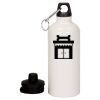 20 oz Aluminum Water Bottle with Carabiner Thumbnail