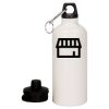 20 oz Aluminum Water Bottle with Carabiner Thumbnail