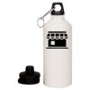20 oz Aluminum Water Bottle with Carabiner Thumbnail