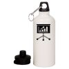 20 oz Aluminum Water Bottle with Carabiner Thumbnail
