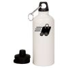20 oz Aluminum Water Bottle with Carabiner Thumbnail