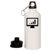 20 oz Aluminum Water Bottle with Carabiner Thumbnail