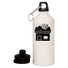 20 oz Aluminum Water Bottle with Carabiner Thumbnail
