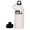 20 oz Aluminum Water Bottle with Carabiner Thumbnail