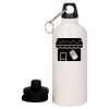 20 oz Aluminum Water Bottle with Carabiner Thumbnail