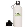 20 oz Aluminum Water Bottle with Carabiner Thumbnail