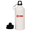 20 oz Aluminum Water Bottle with Carabiner Thumbnail