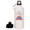20 oz Aluminum Water Bottle with Carabiner Thumbnail