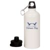 20 oz Aluminum Water Bottle with Carabiner Thumbnail