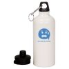 20 oz Aluminum Water Bottle with Carabiner Thumbnail