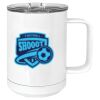 15 oz. White Vacuum Insulated Mug w/Slider Lid Thumbnail