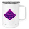 15 oz. White Vacuum Insulated Mug w/Slider Lid Thumbnail