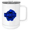 15 oz. White Vacuum Insulated Mug w/Slider Lid Thumbnail