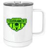 15 oz. White Vacuum Insulated Mug w/Slider Lid Thumbnail