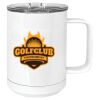 15 oz. White Vacuum Insulated Mug w/Slider Lid Thumbnail