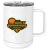 15 oz. White Vacuum Insulated Mug w/Slider Lid Thumbnail