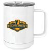 15 oz. White Vacuum Insulated Mug w/Slider Lid Thumbnail