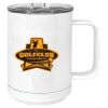 15 oz. White Vacuum Insulated Mug w/Slider Lid Thumbnail