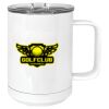 15 oz. White Vacuum Insulated Mug w/Slider Lid Thumbnail