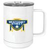 15 oz. White Vacuum Insulated Mug w/Slider Lid Thumbnail