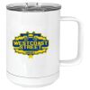 15 oz. White Vacuum Insulated Mug w/Slider Lid Thumbnail