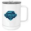 15 oz. White Vacuum Insulated Mug w/Slider Lid Thumbnail