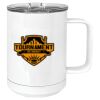 15 oz. White Vacuum Insulated Mug w/Slider Lid Thumbnail