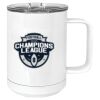 15 oz. White Vacuum Insulated Mug w/Slider Lid Thumbnail