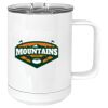 15 oz. White Vacuum Insulated Mug w/Slider Lid Thumbnail